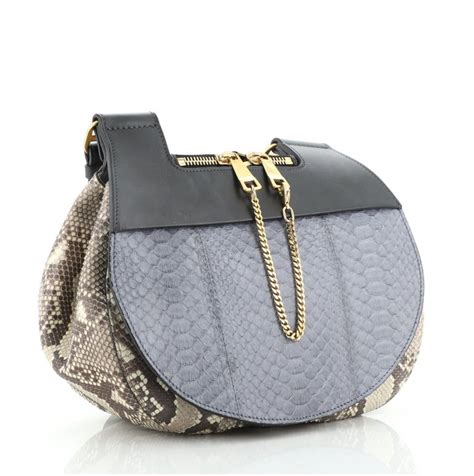 chloe drew blue|chloe drew python bag.